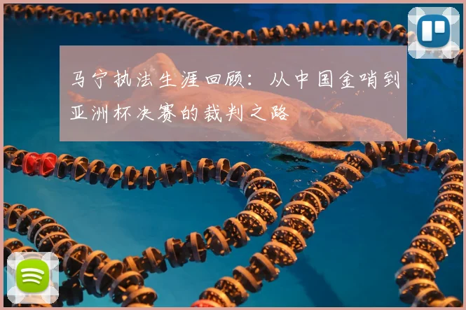 马宁执法生涯回顾:从中国金哨到亚洲杯决赛的裁判之路